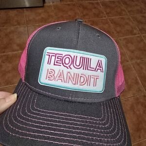 Tequila Bandit Pink and Gray Cap